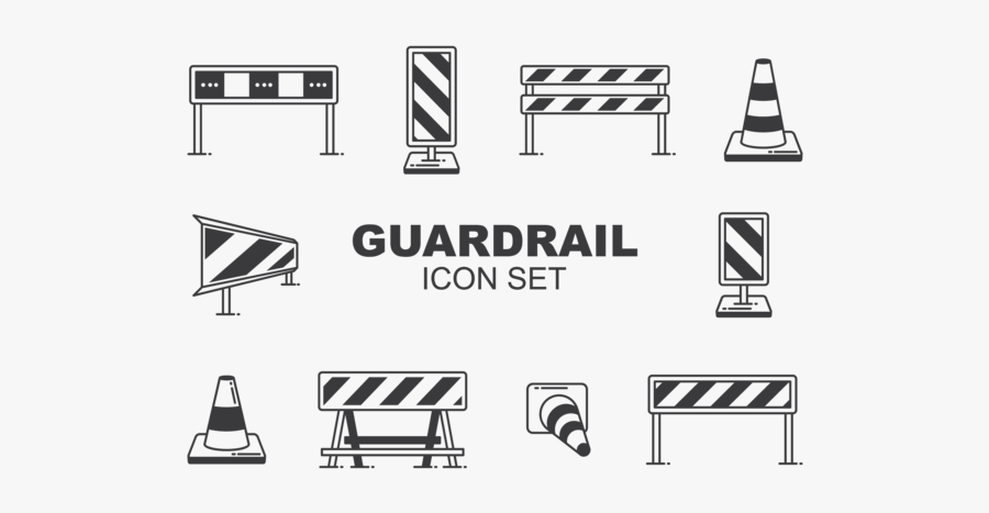Guardrail Vector - Guardrail Icon, Transparent Clipart
