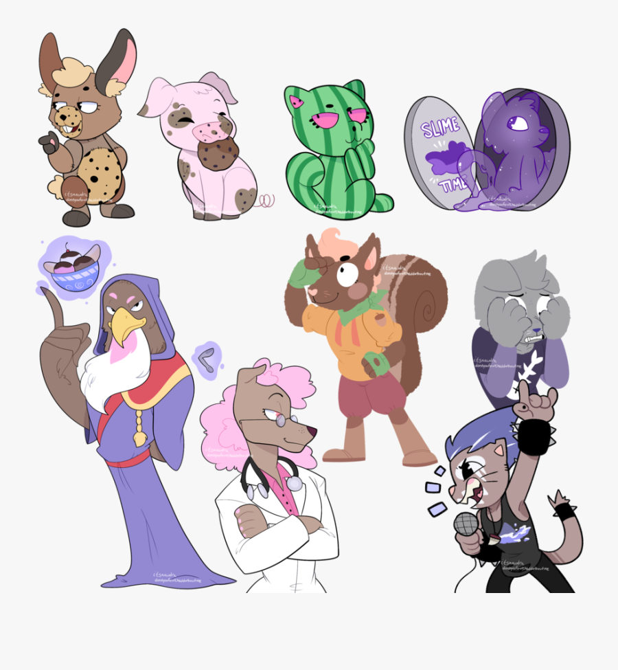 Clip Art Furry Cartoon Characters - Dbh Furry Oc, Transparent Clipart