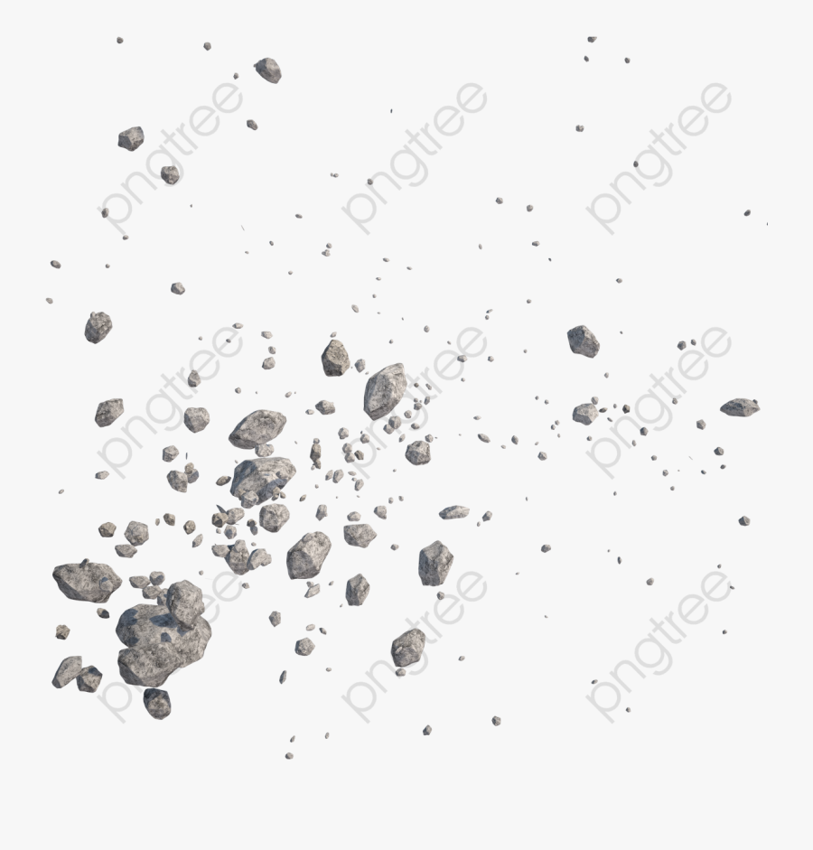 Transparent Rock Clipart Black And White - Cracked Stones Png, Transparent Clipart