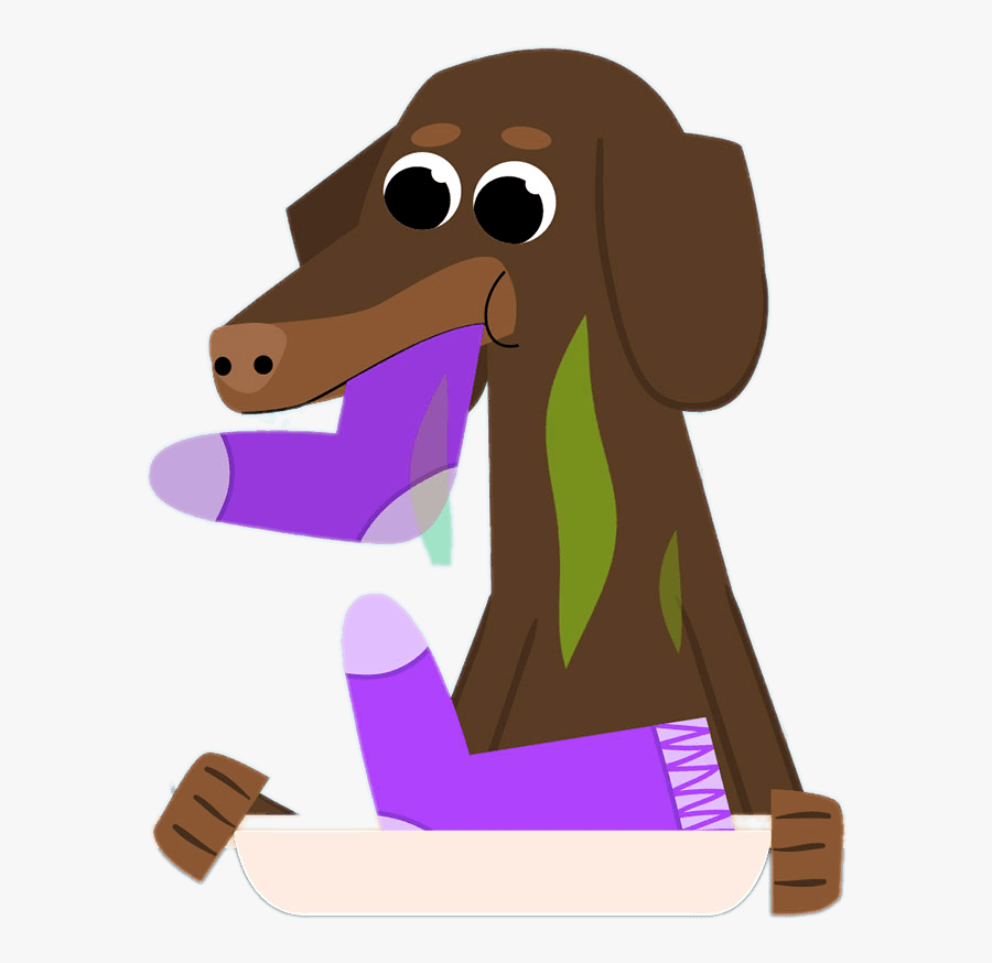 The Pets Factor Dog Eating Sock - Pet Factor, Transparent Clipart