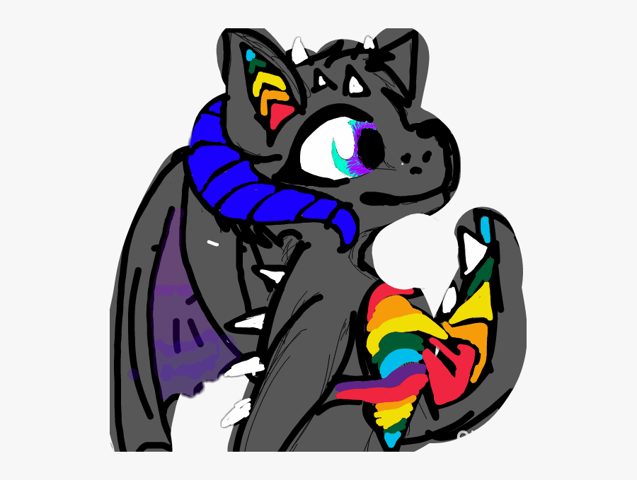 Galaxy The Cat Dragon - Cartoon, Transparent Clipart