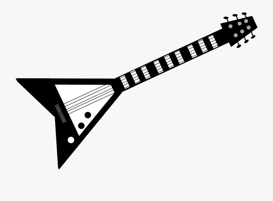 Transparent White Guitar Png - Rock Guitars Clip Art, Transparent Clipart