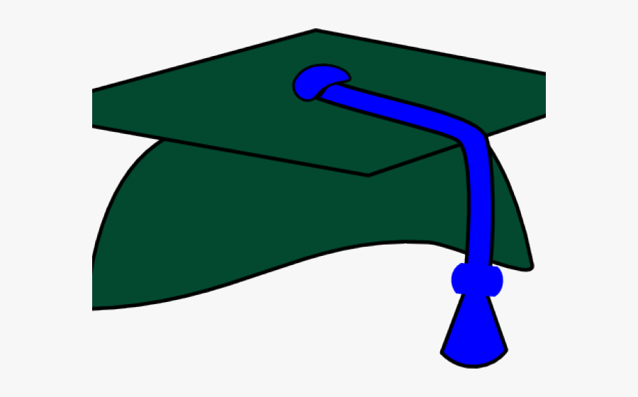 Blue Graduation Hat And Gold Tassels Clipart - Tassel Image Svg, Transparent Clipart