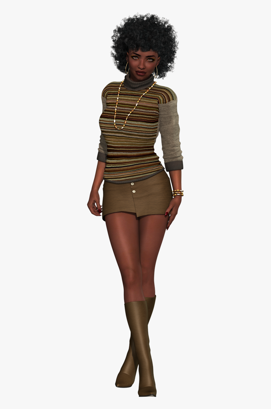 African American Woman Ethnic African American - African American Woman Png, Transparent Clipart