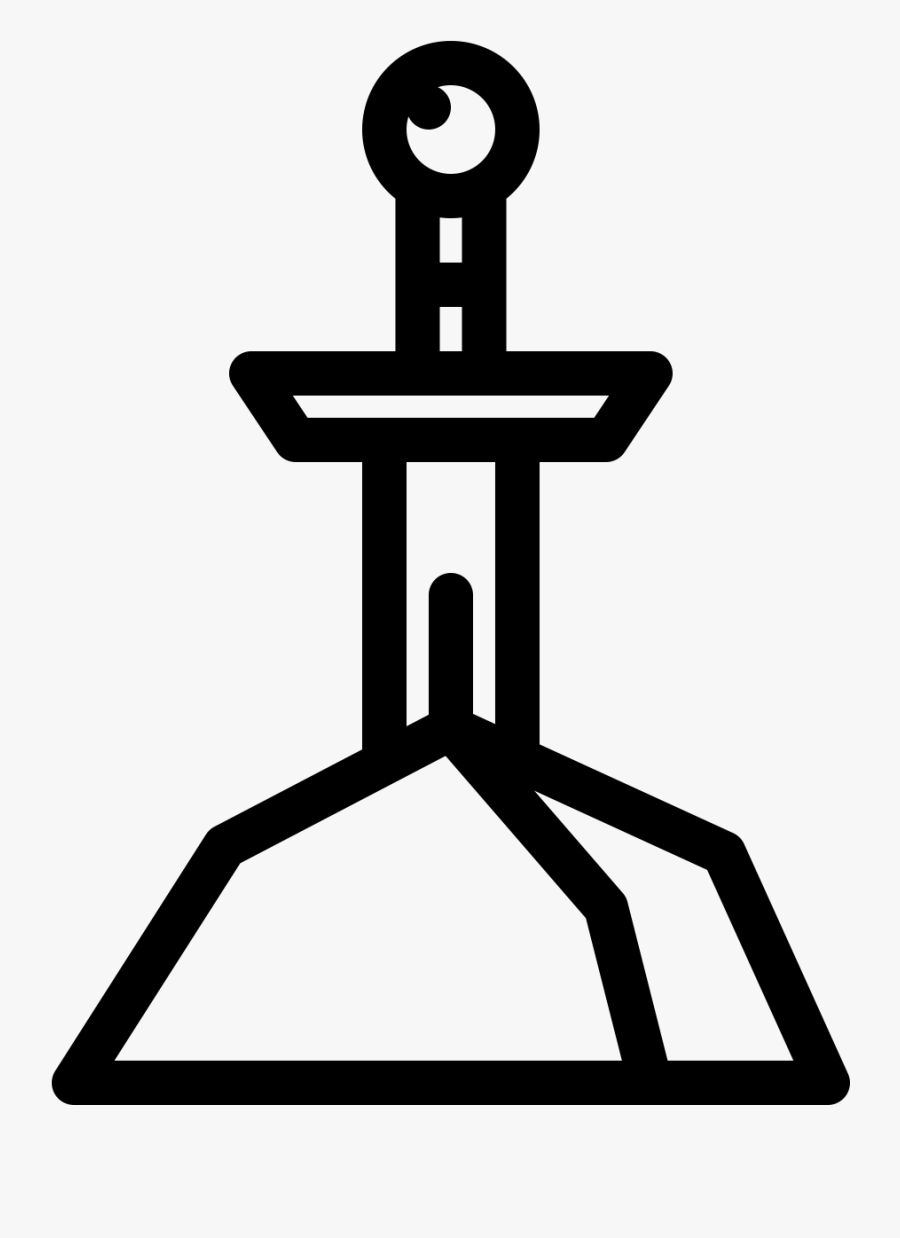 Magic Kingdom Computer Icons White Clip Art - Excalibur Icon, Transparent Clipart