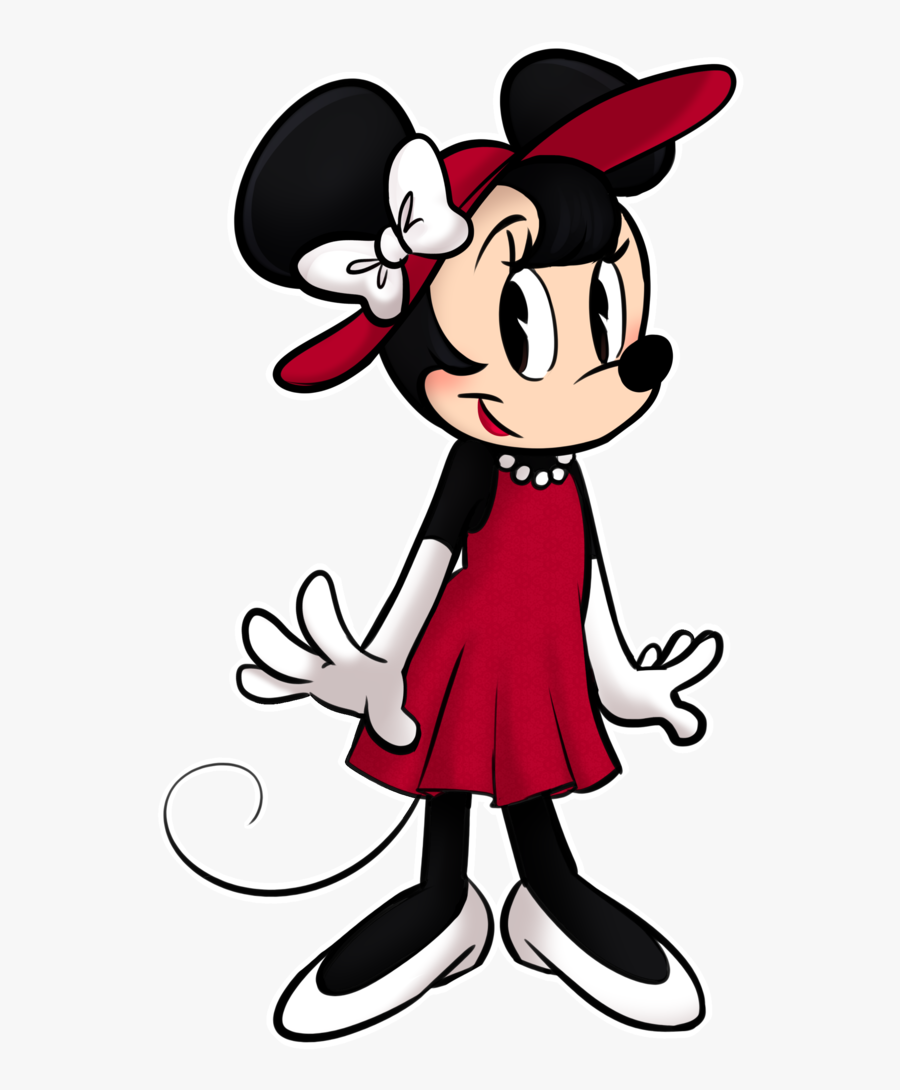 Minnie Mouse Fan Art, Transparent Clipart