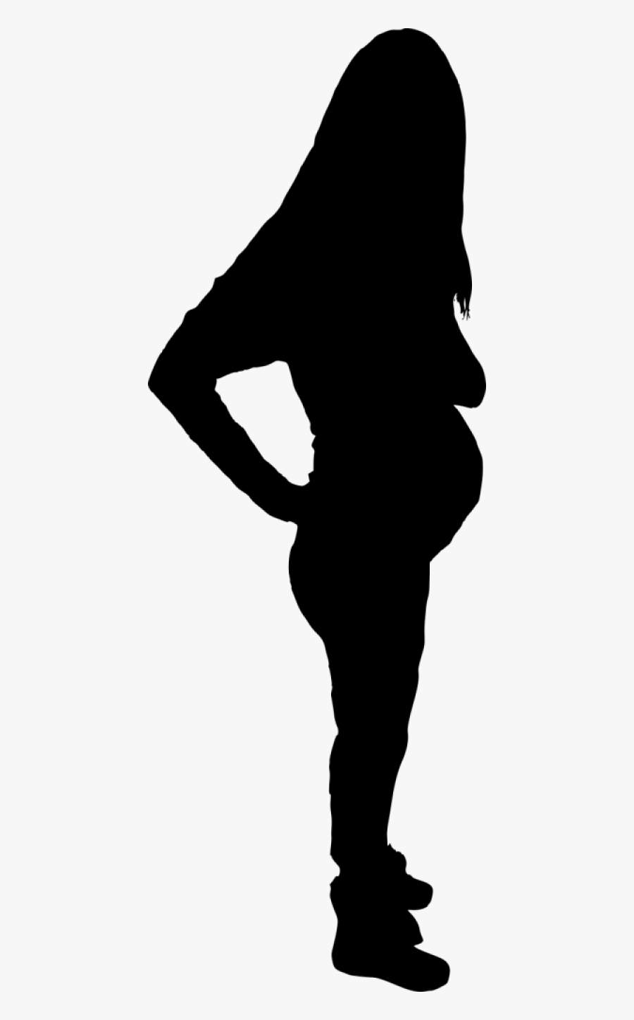 Pregnant Woman Silhouette Transparent, Transparent Clipart