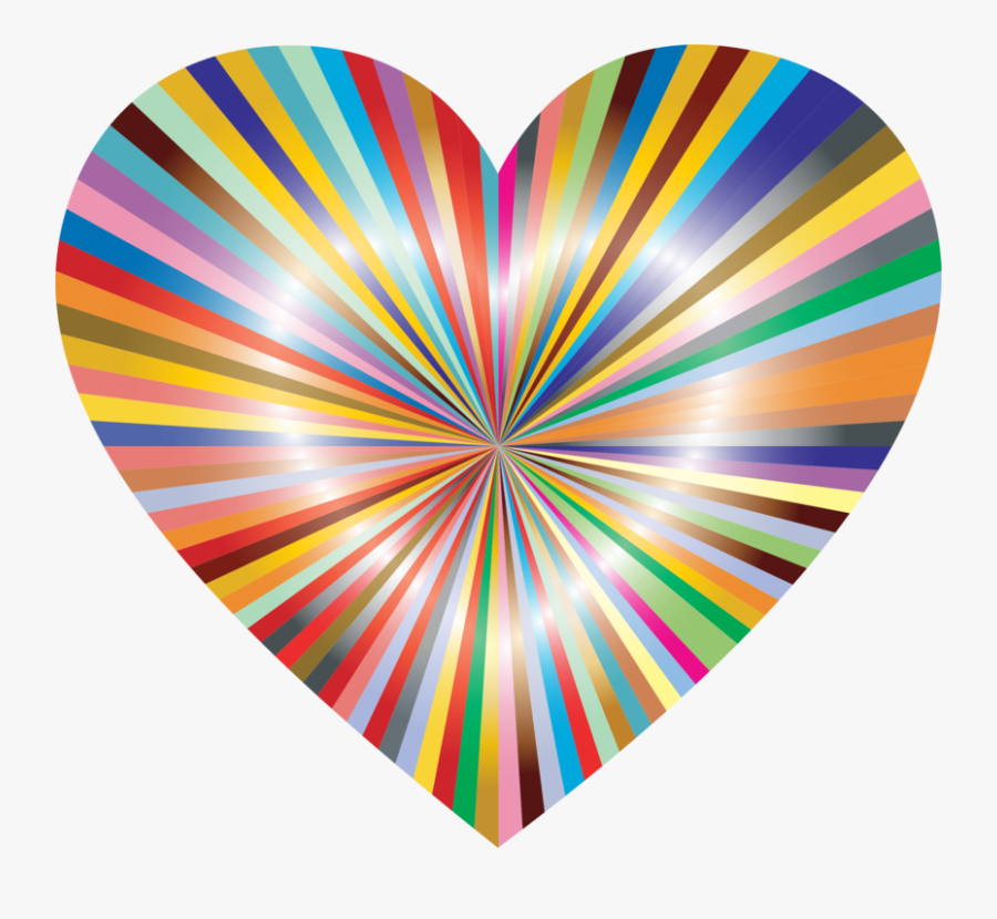 Heart,line,circle - Color Wheel Heart, Transparent Clipart