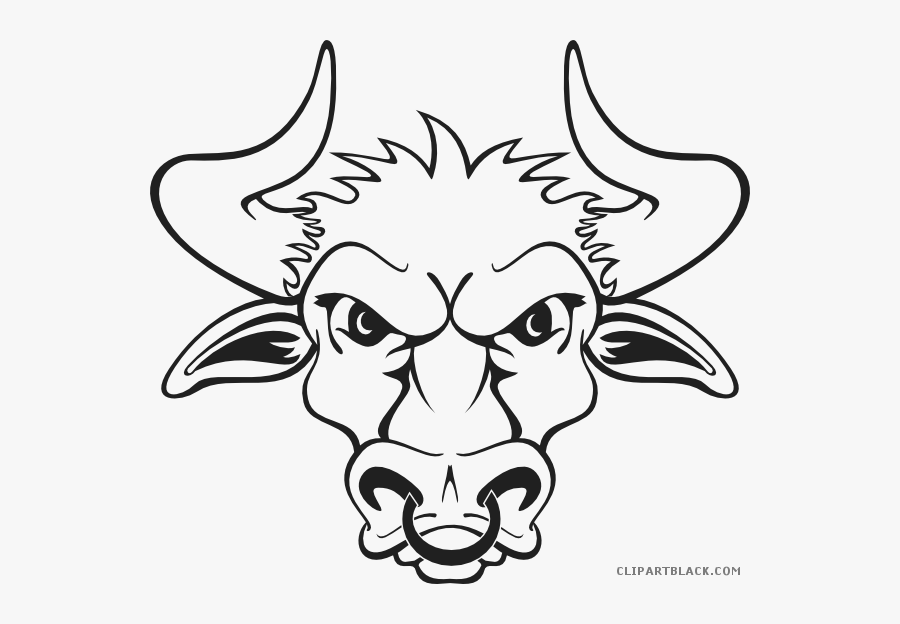 Page Of Clipartblack Com - Bull Drawing Face Only, Transparent Clipart