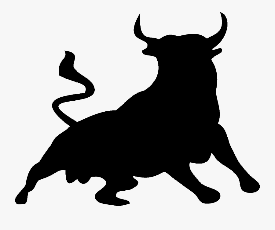 Svg Royalty Free Black Bull Clipart - Black Bull, Transparent Clipart