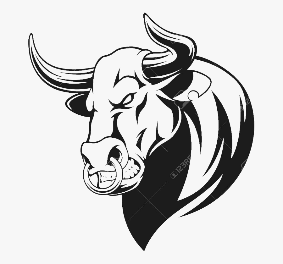 Bull Side Head Clipart , Png Download - Bull Head Vector, Transparent Clipart