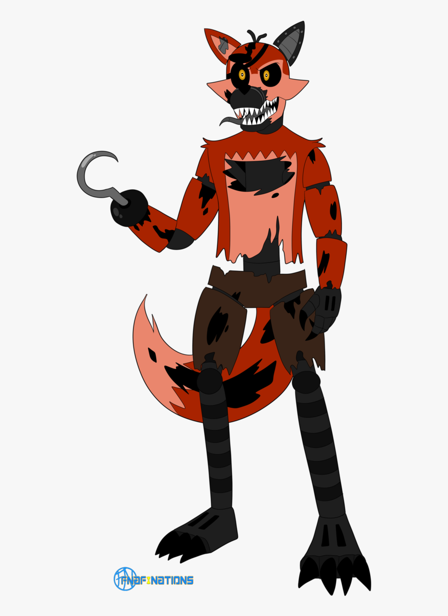 Transparent Nightmare Foxy Png - Nightmare Foxy Fnaf Nation, Transparent Clipart