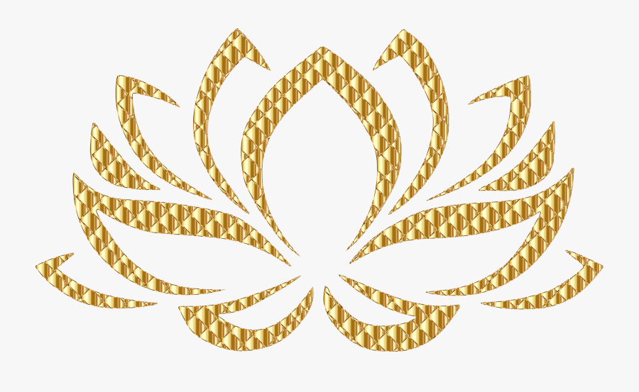 Leaf,gold,symmetry - Buddhism Lotus Flower Symbol, Transparent Clipart