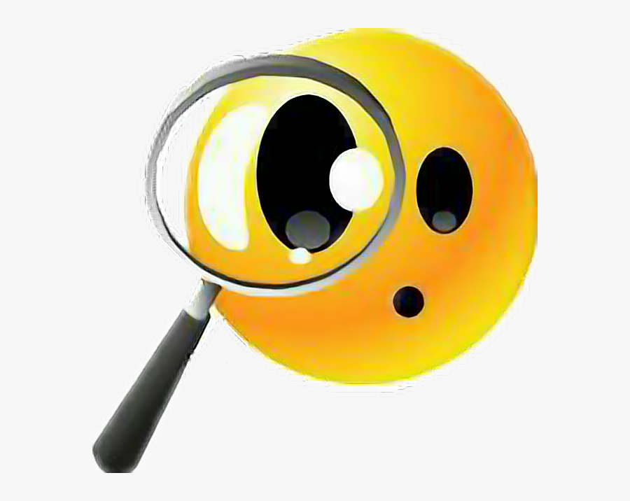 Lupa Calla Observa Aprende Busca Emojisticker Emojiface - Voir Clipart, Transparent Clipart