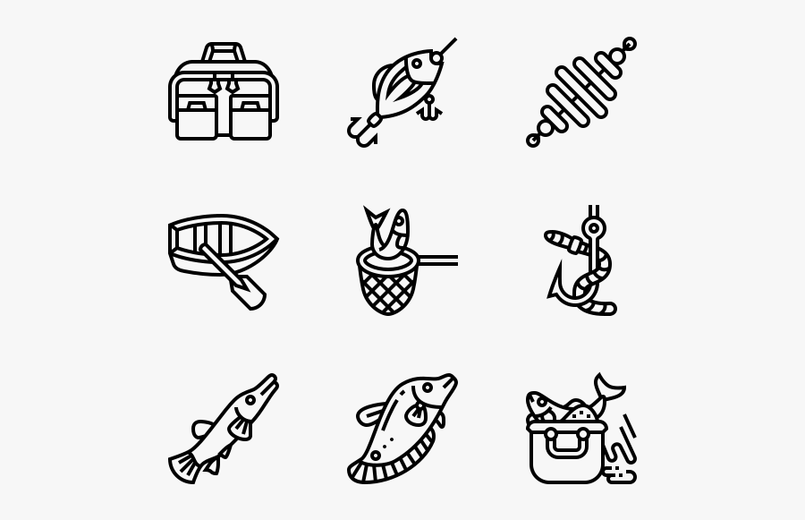 Fishing - Auction Flat Icon, Transparent Clipart