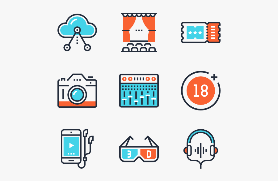 Clip Art Entertainment Icons, Transparent Clipart