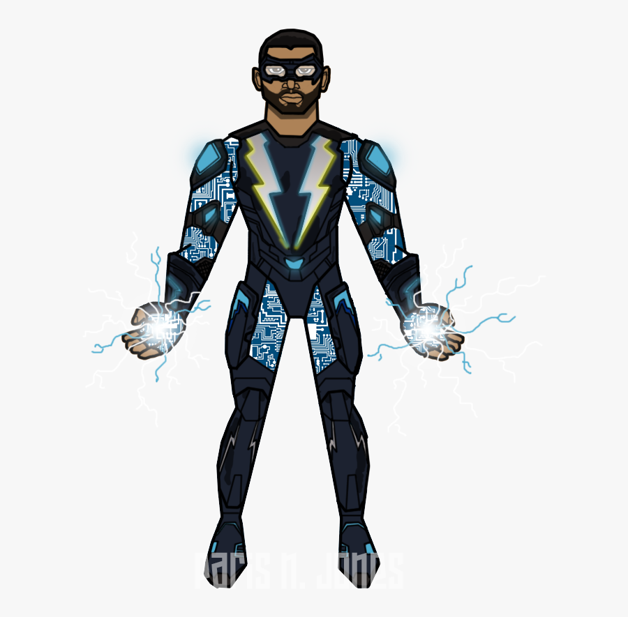 The Cw Version By Parisnjones Black Lightning, Justice - Cartoon, Transparent Clipart