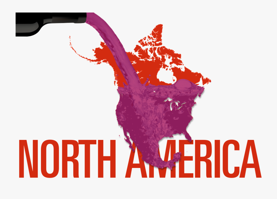 Harvest Hopping From South To North America - North America Watershed Map, Transparent Clipart