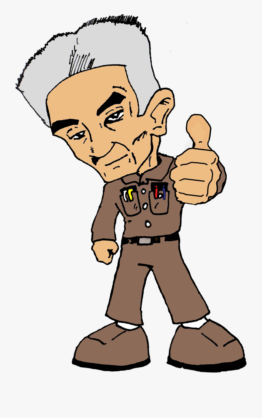 Cartoon Illustration Of Doc Morris - Cartoon, Transparent Clipart