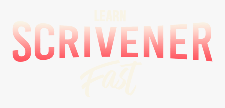 Learn Scrivener Fast - Calligraphy, Transparent Clipart