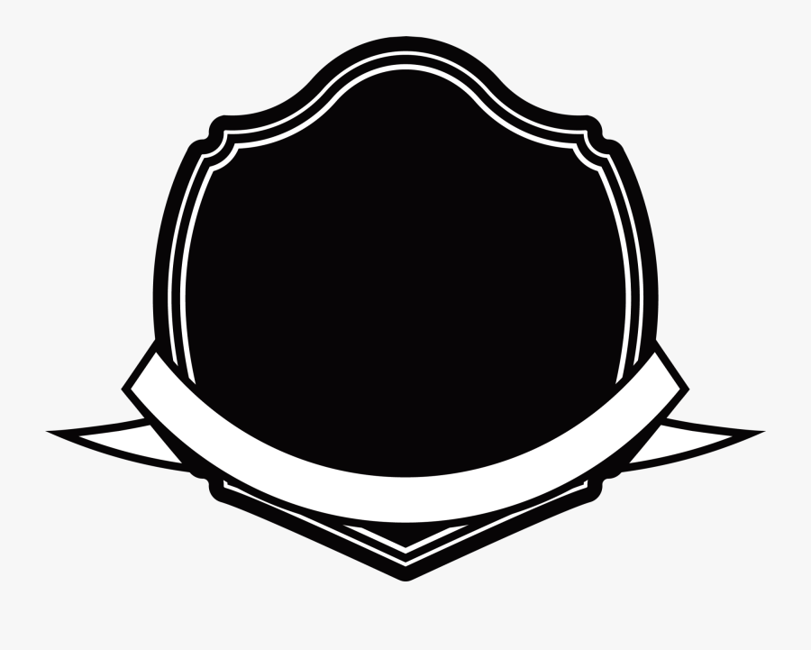 Black And White Transprent Png Free - Ribbon Around Black White Logo, Transparent Clipart