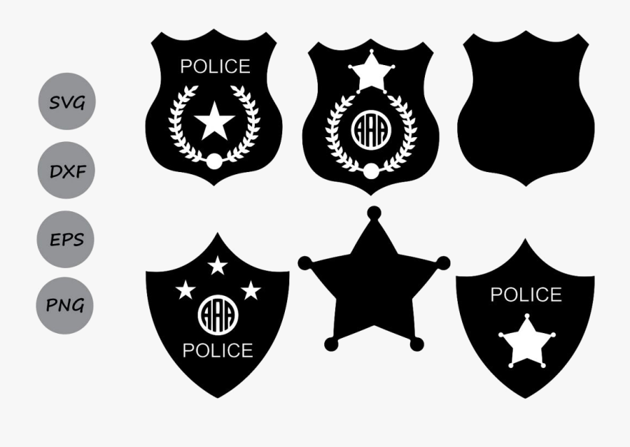 Police Badge Monogram Sheriff Clipart Vector Shield - Logo De Human Rights Without Frontiers, Transparent Clipart