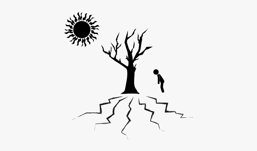 Droughts Clipart Black And White, Transparent Clipart