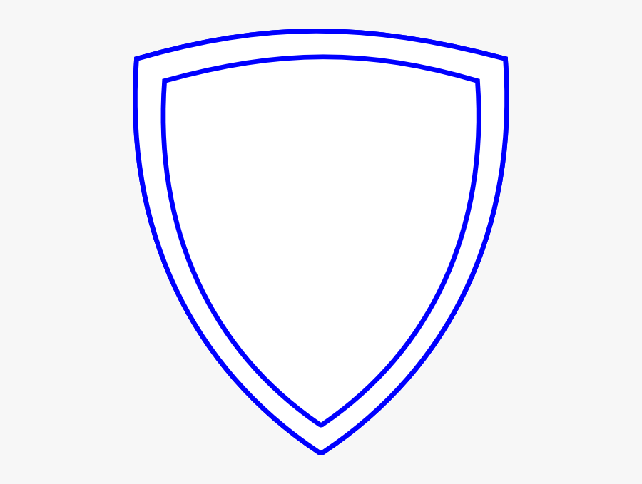 Blue And White Shield, Transparent Clipart