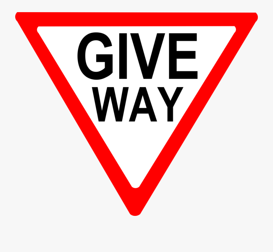 Give Way Sign - Give Way Sign Clip Art, Transparent Clipart