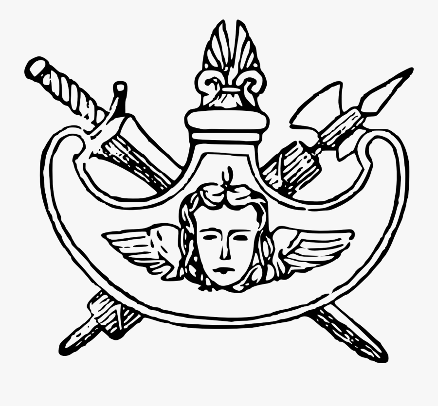 Peltarion Shield Armorial Bearing Free Picture - Tarcza Amazonek, Transparent Clipart