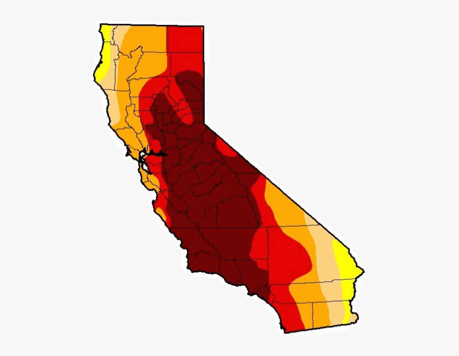 Ca Drought Map 2019, Transparent Clipart