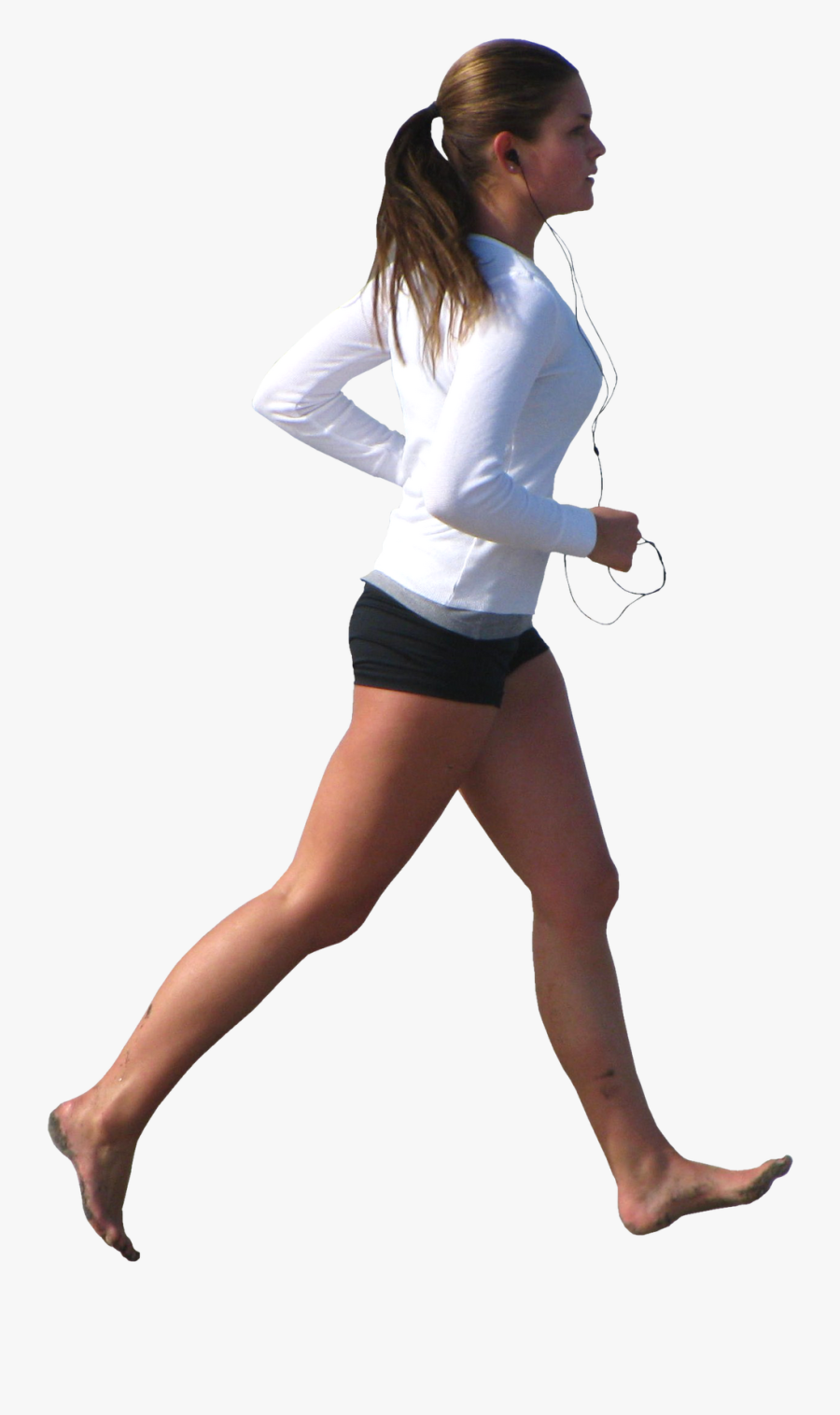 Woman Jogging Png Transparent - Running Silhouette Transparent Background, Transparent Clipart