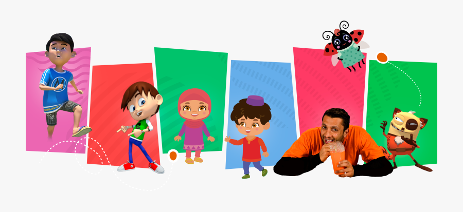 Transparent Children Watching Tv Clipart - Muslim Kids Tv, Transparent Clipart