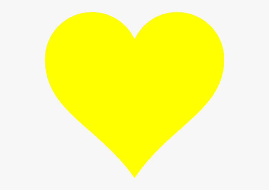 Transparent Clipart Of Hearts - Clip Art Hearts Yellow, Transparent Clipart