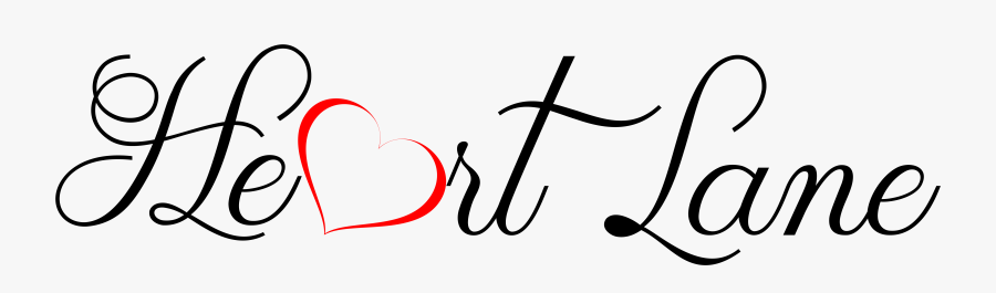 Clipart Hearts Calligraphy - Calligraphy, Transparent Clipart