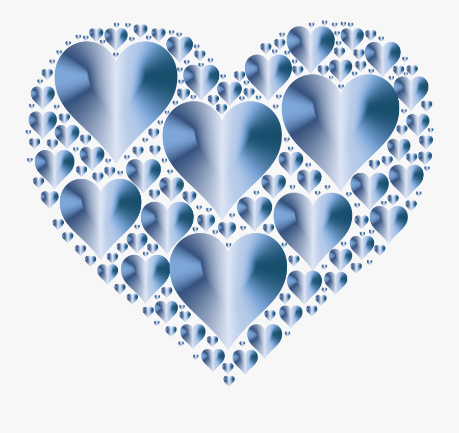 Blue Hearts Transparent Background, Transparent Clipart