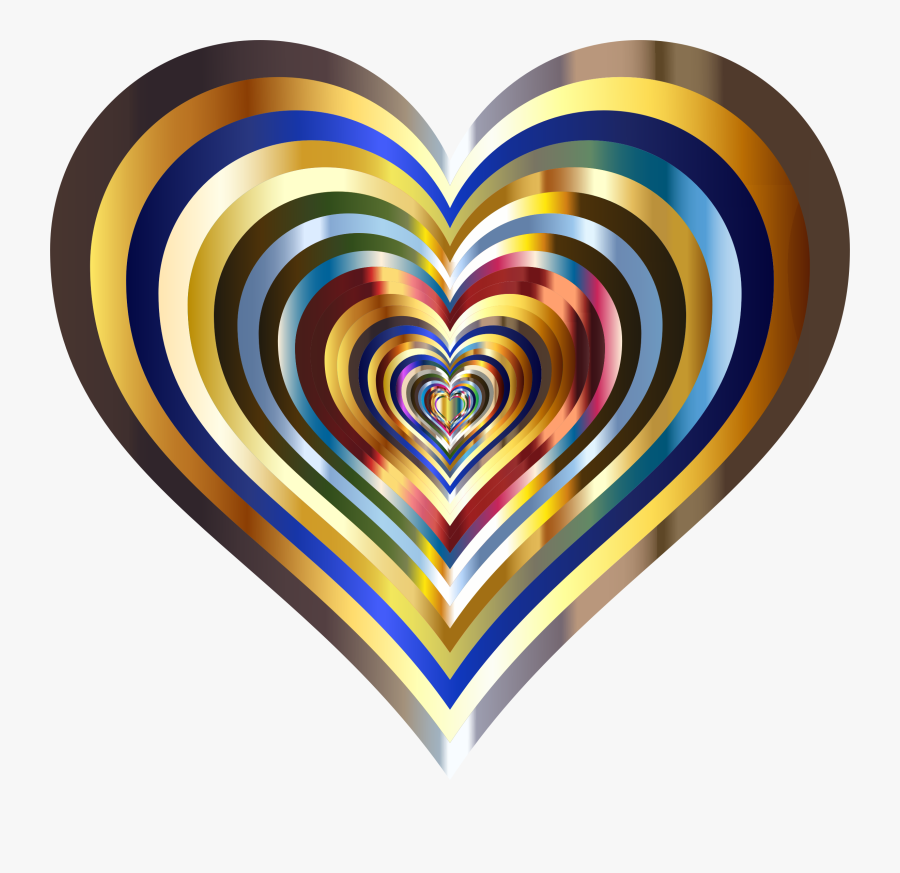 Hearts In Heart Metallic Clip Arts - Hearts In Hearts, Transparent Clipart