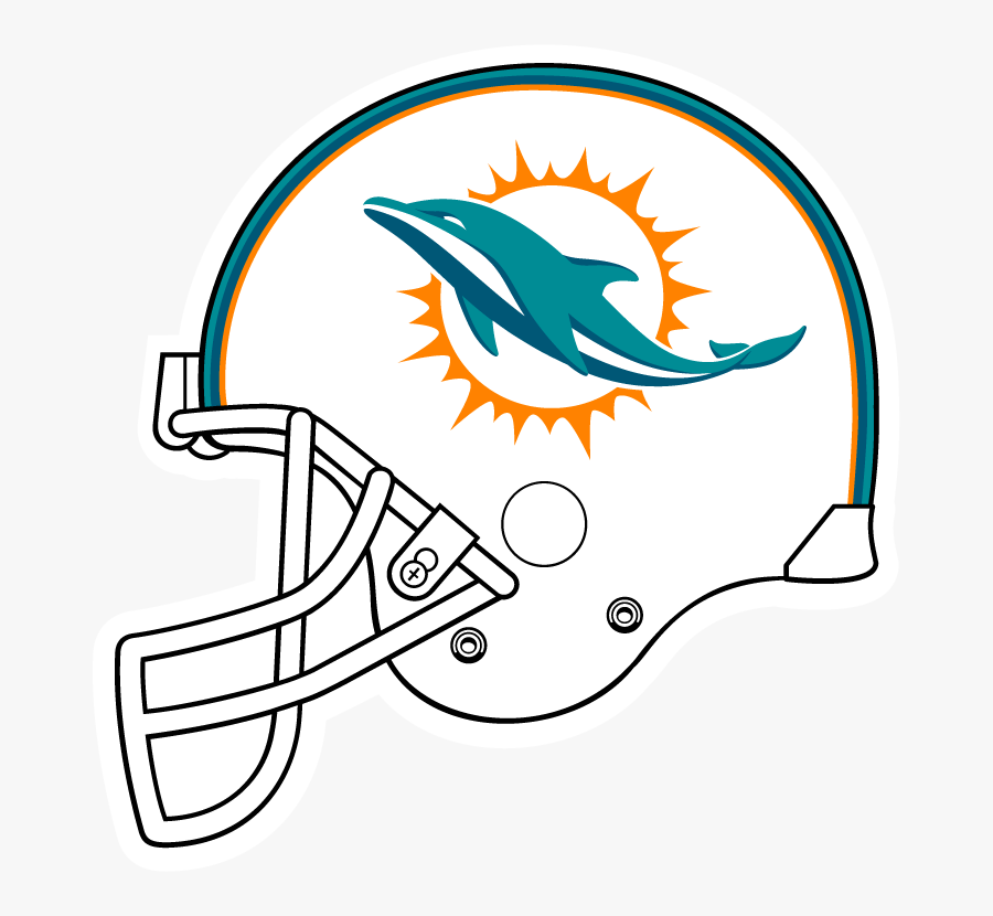 Miami Dolphins 2013 Srgb-optimized Graphics - Football Helmet Step By Step Drawing, Transparent Clipart