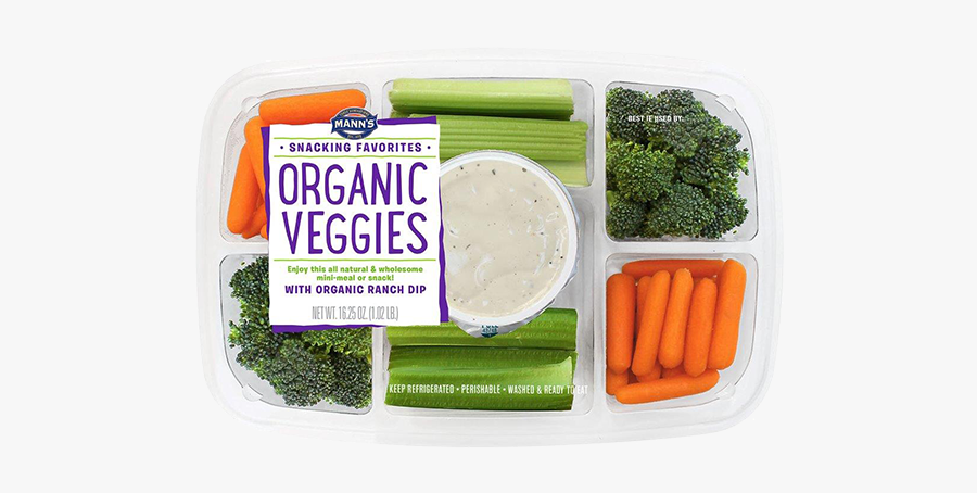 Snacks Clipart Veggie Tray - Fresh Cut Vegetables Packaging, Transparent Clipart