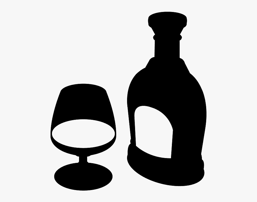 Коньяк Силуэт, Transparent Clipart