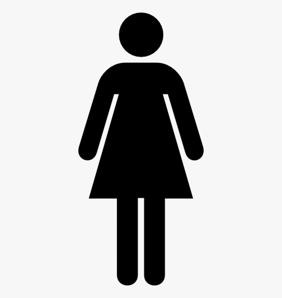 Female Toilet Sign Png, Transparent Clipart