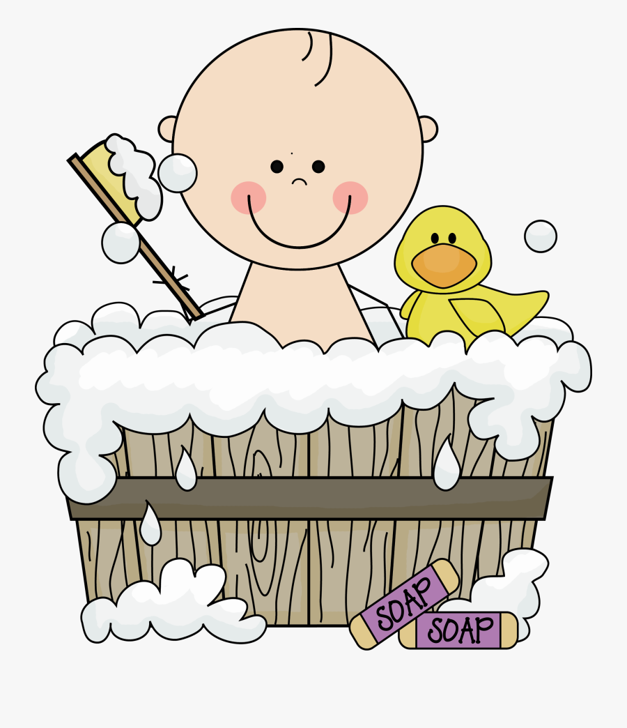 Dibujos De Bebes Bañandose, Transparent Clipart