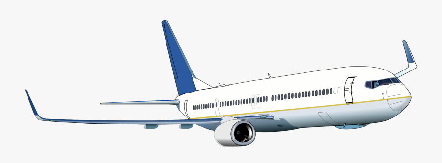 Airplane Clipart Boeing - Boeing 737 Transparent Background, Transparent Clipart