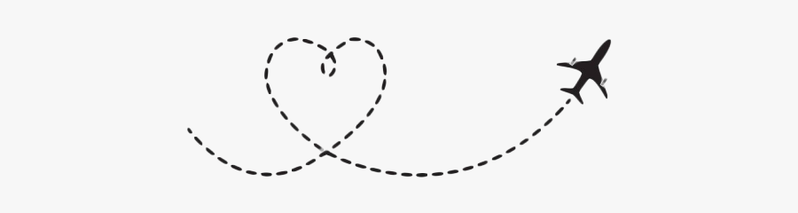Dotted Line With Heart, Transparent Clipart