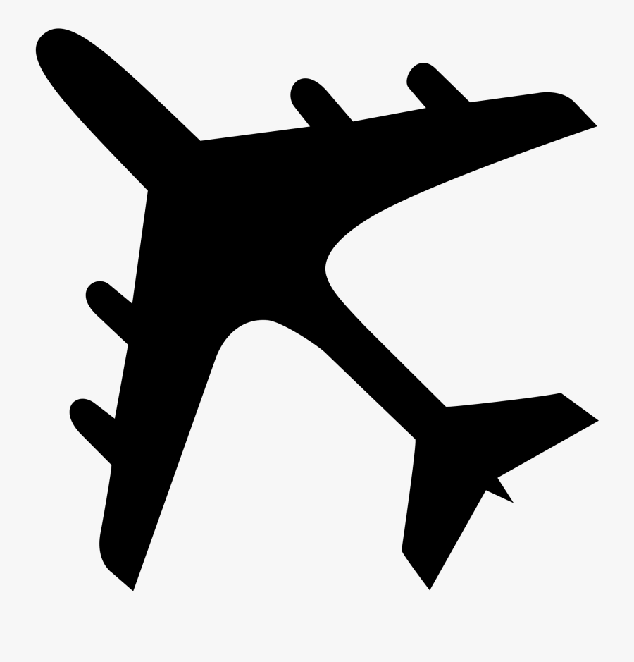 Transparent Airplane With Banner Clipart - Airplane Icon, Transparent Clipart