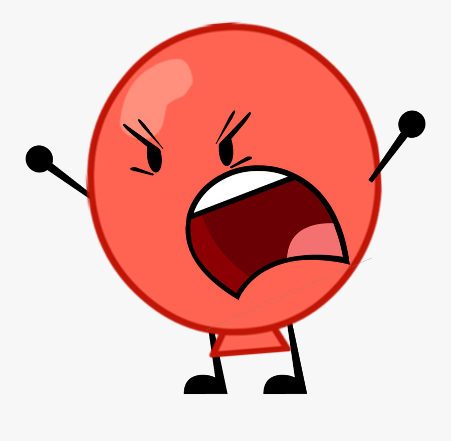 Transparent Cartoon Balloon Png - Bfdi Salt And Pepper, Transparent Clipart