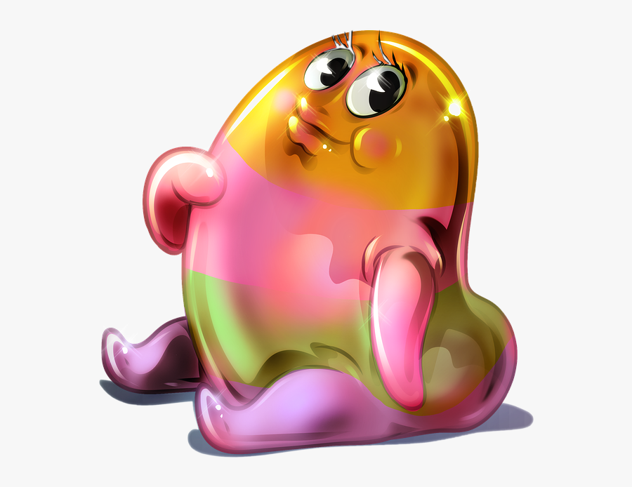Give A Big Hug To This Cute - Cute Jelly Bean Cartoon, Transparent Clipart