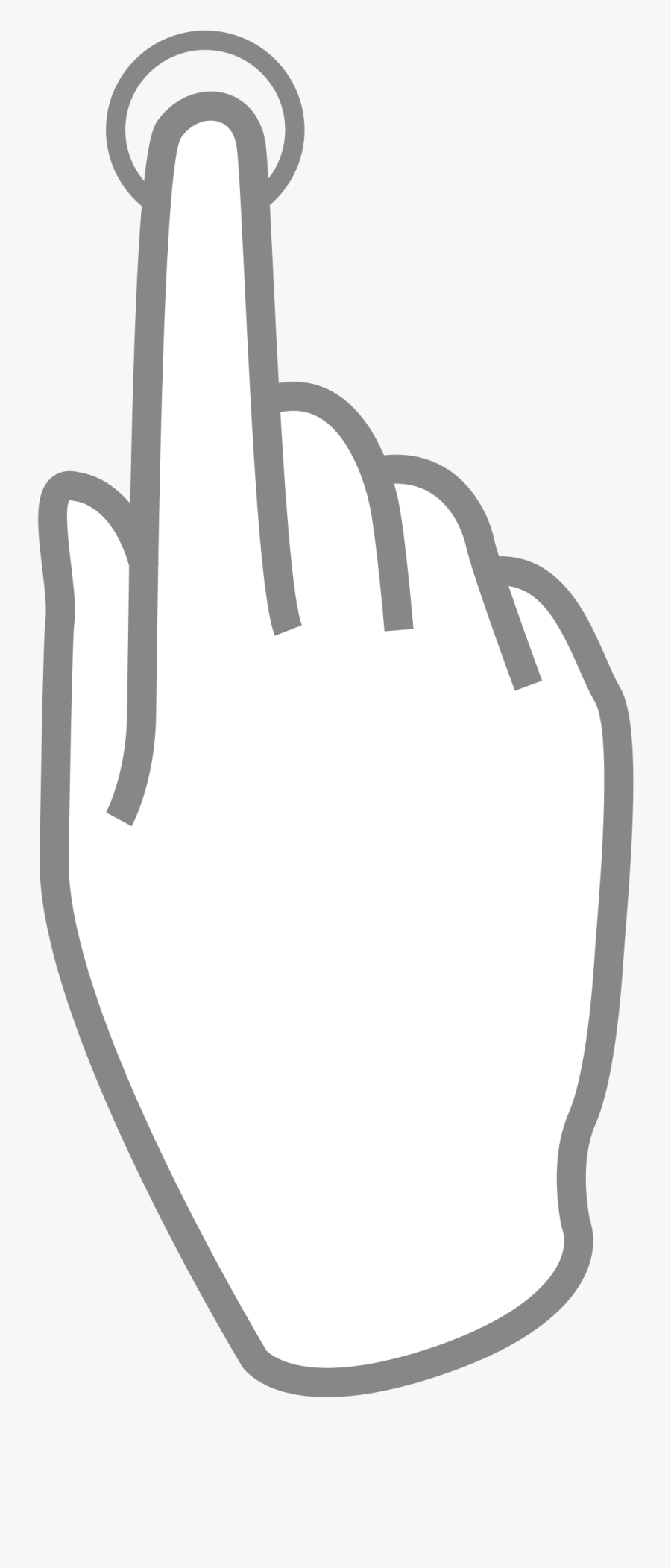 Multitouch Big Image Png - Tap Finger Gif Png, Transparent Clipart