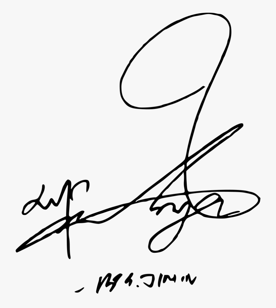 Park Jimin Signature - Bts Jimin Signature Png , Free Transparent