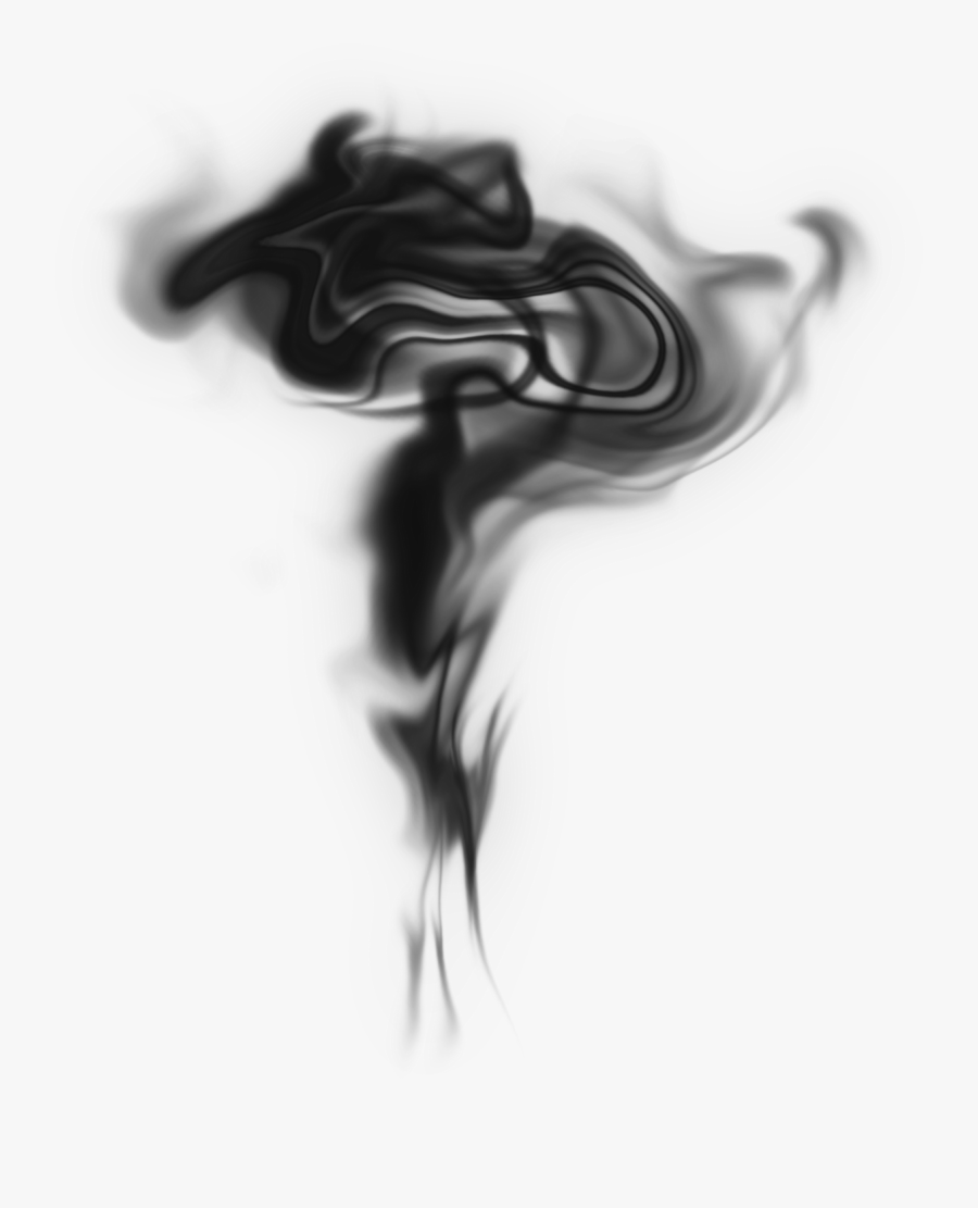 Free Download Watercolor Black Smoke- - Transparent Background Black Smoke, Transparent Clipart